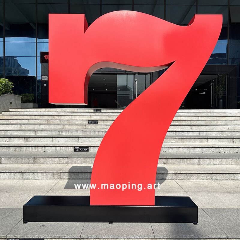 Digital Sculpture House Number for Villa No. 7 (8)