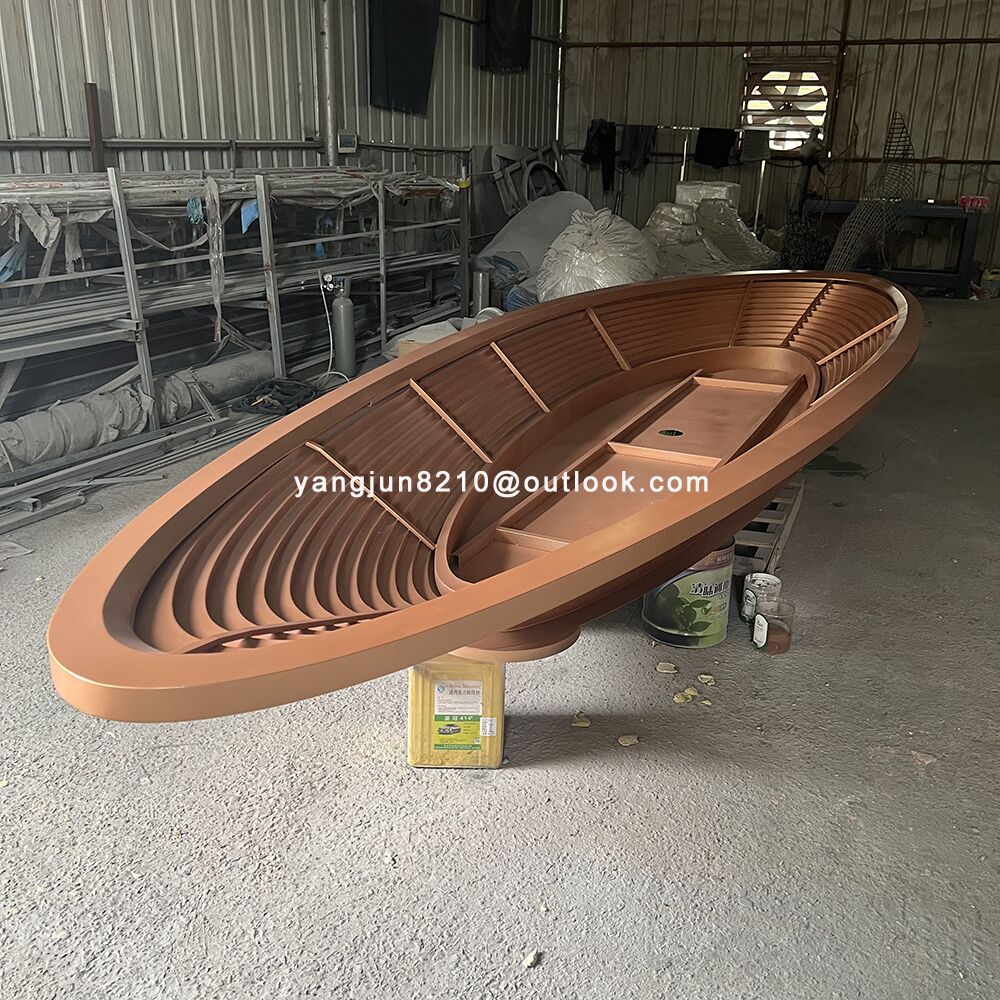 Outdoor plaza hotel stainless steel flower plate tree plate decoration (4)