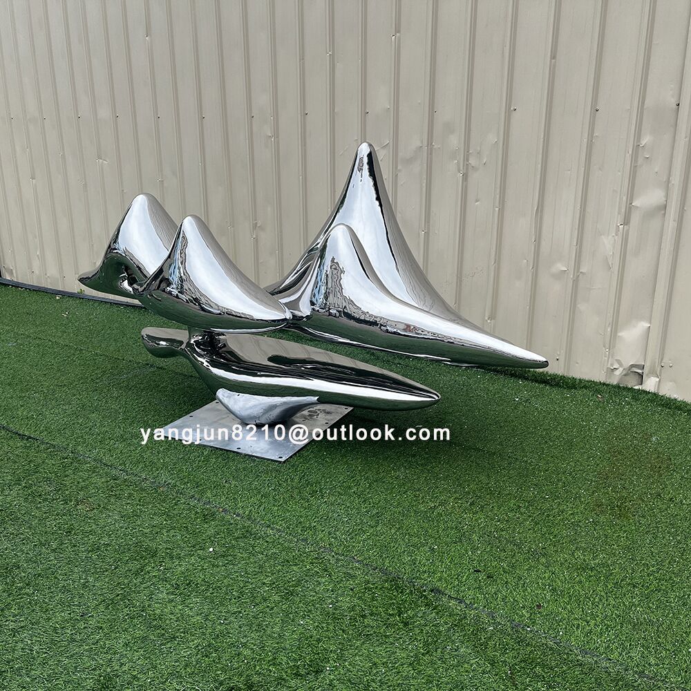 Indoor living room, hotel apartment, home decoration, stainless steel rockery sculpture (1)