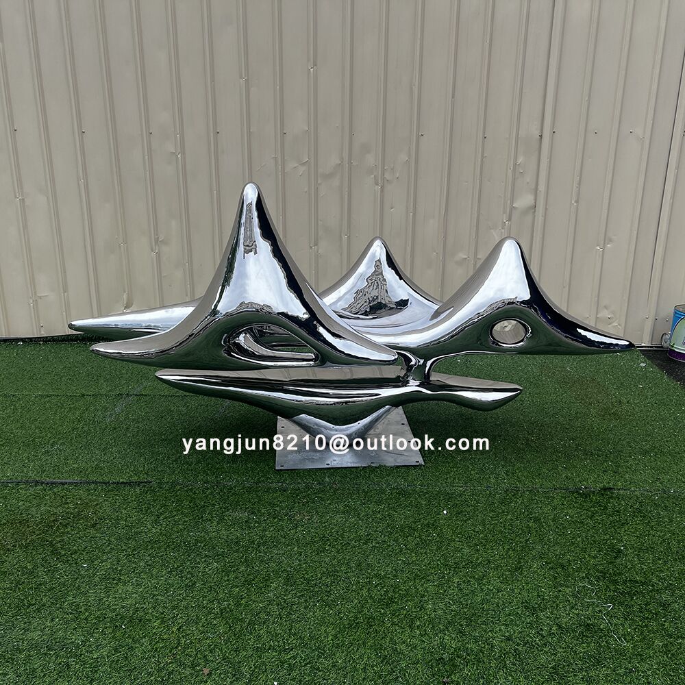 Indoor living room, hotel apartment, home decoration, stainless steel rockery sculpture (2)