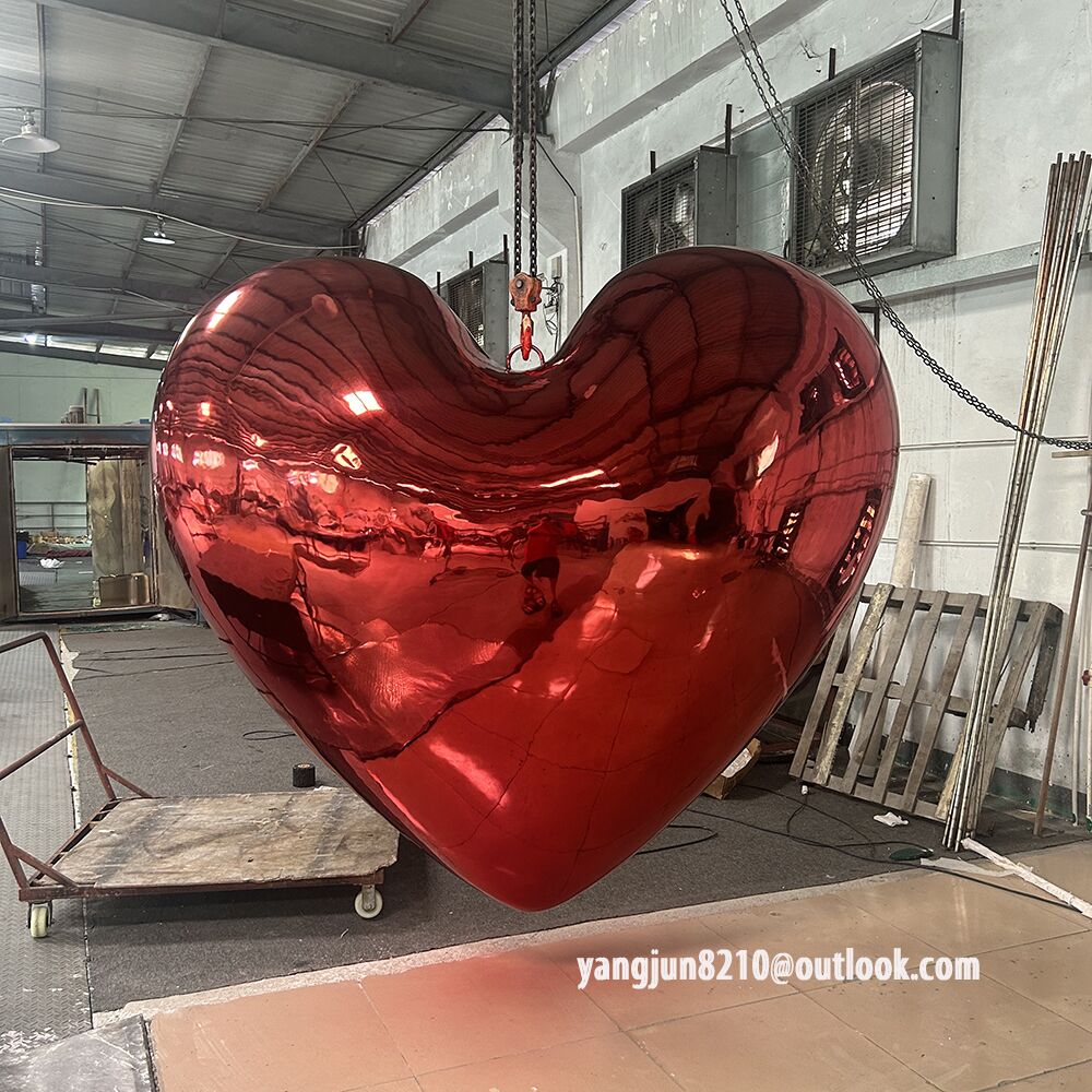 Indoor airport theater gallery public art sculpture high-end decorative art rusty love sculpture (3)