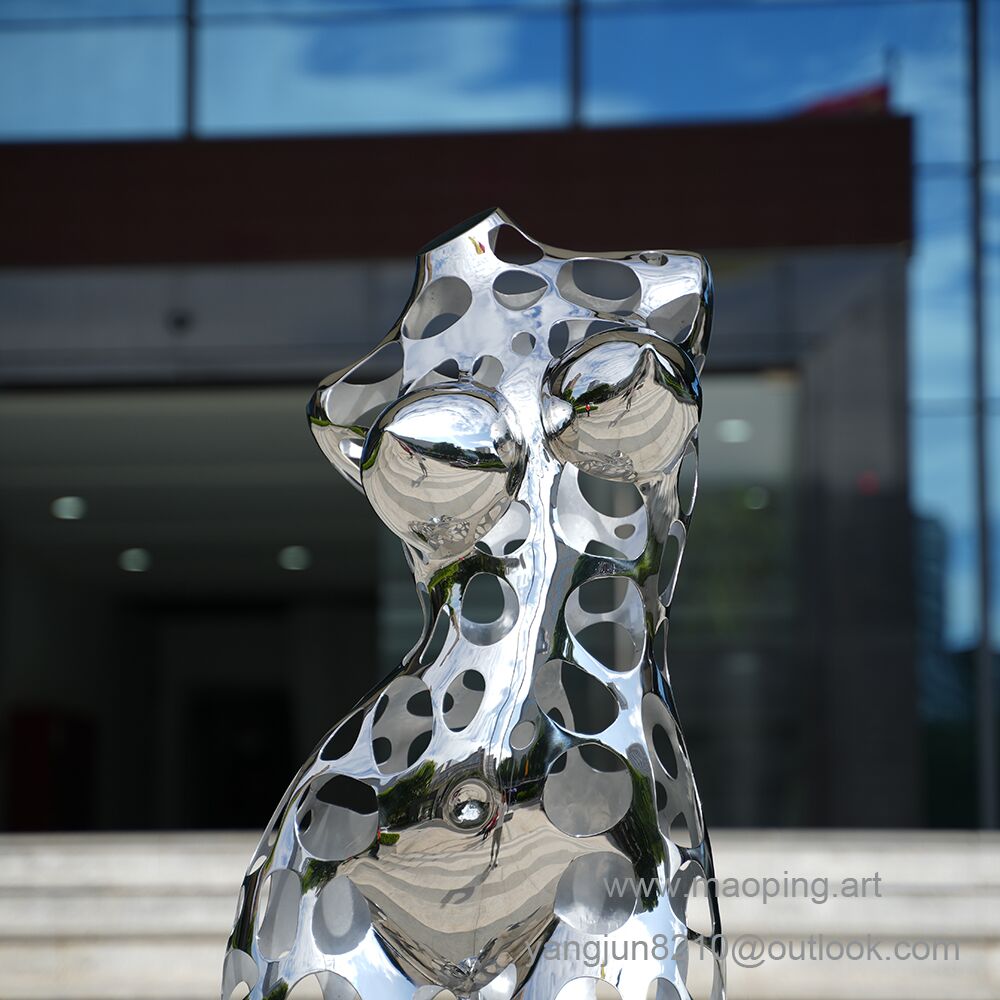 Interior Museum Gallery The Library decorative Art stainless Women Sculpture (1)