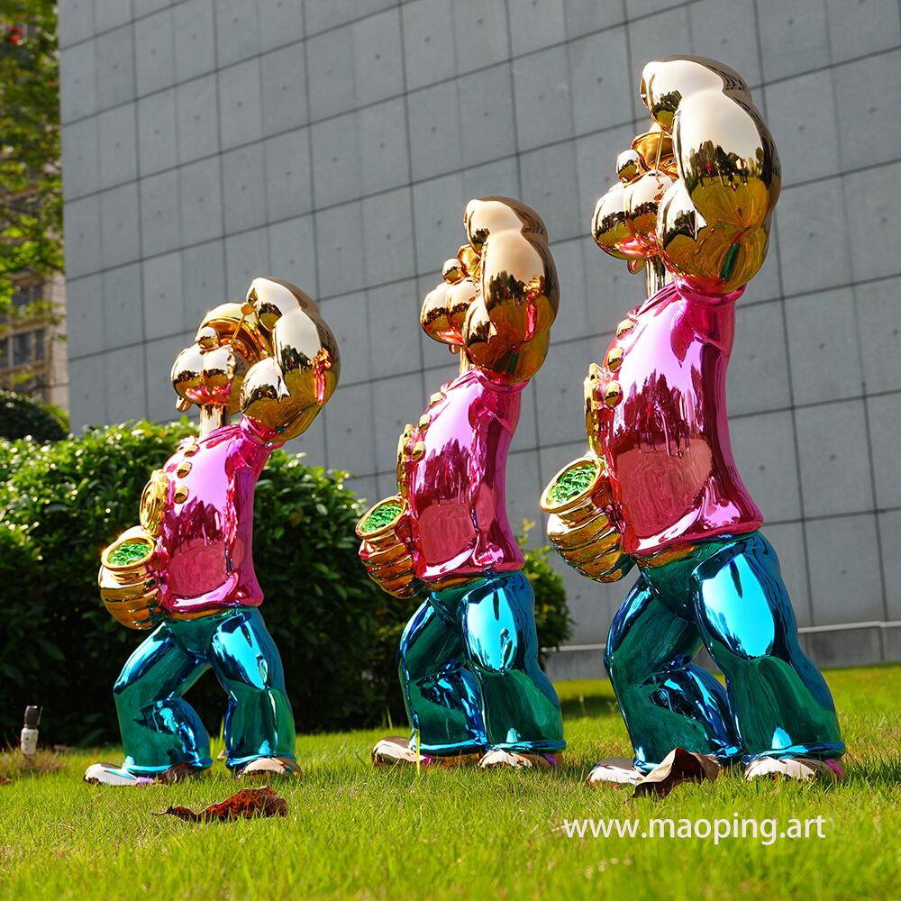 Indoor museum gallery hotel airport decoration art fiberglass Popeye sculpture (3)