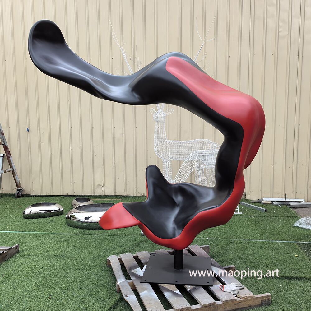 Outdoor plaza, park, museum, gallery, hotel decorative art stainless steel abstract sculpture