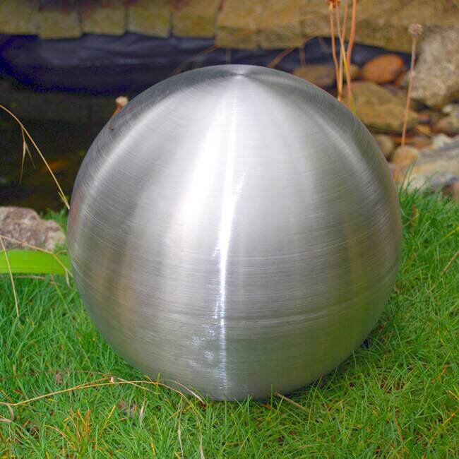 brushed stainless steel sphere10