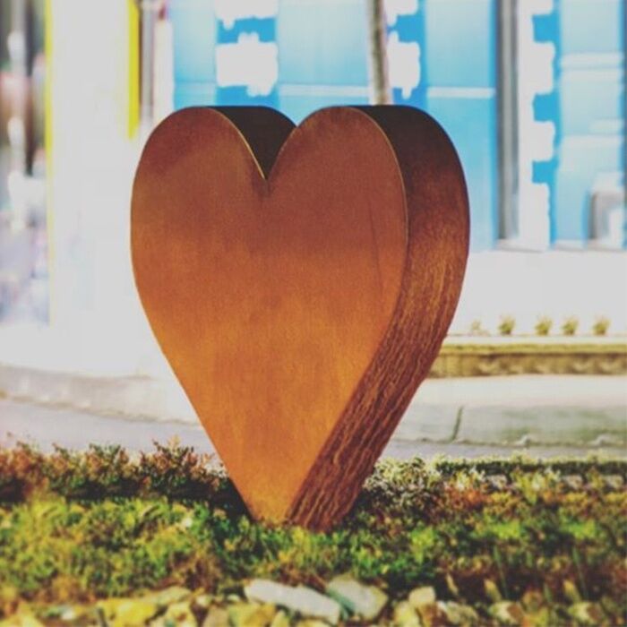Outdoor-Garden-Corten-Steel-Heart-Sculpture