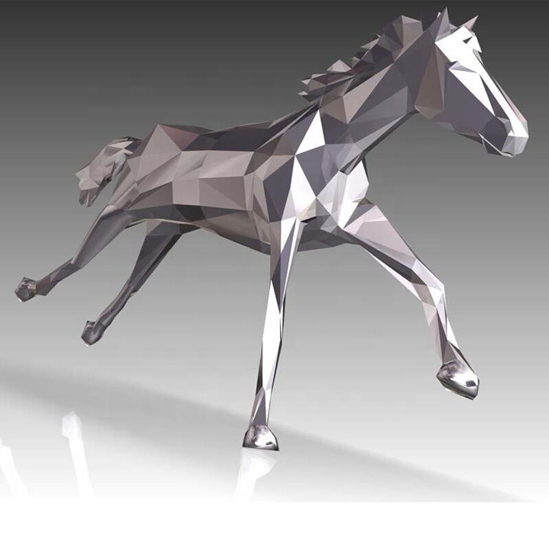 3D-Stainless-Steel-Outdoor-Large-Horse-Sculpture