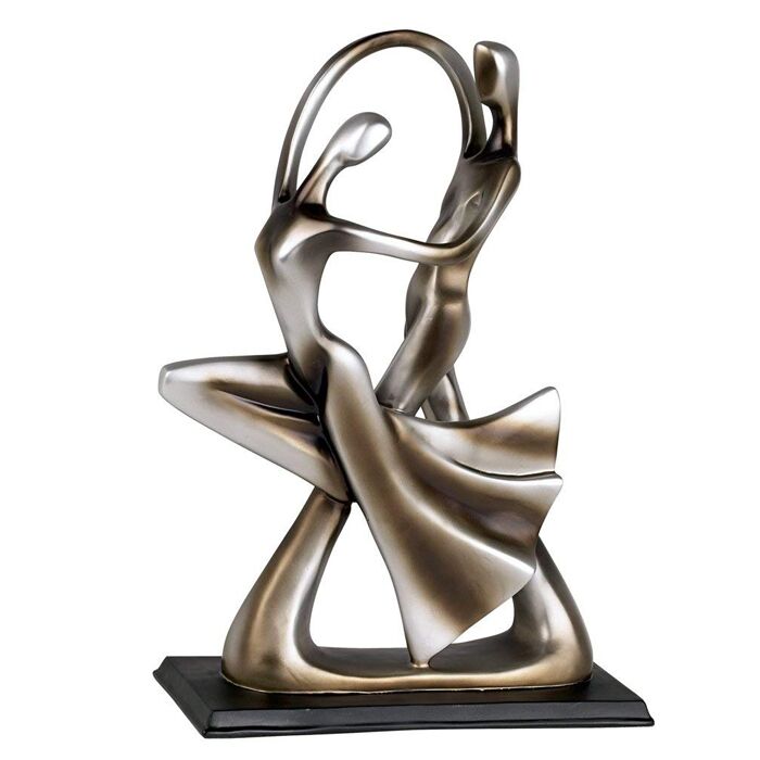 Couple-Dance-Brass-Sculpture-For-Sale-Metal