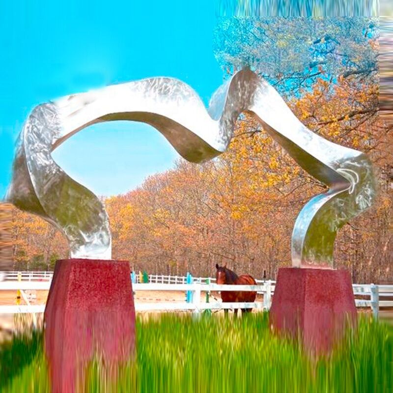 Garden-Decorative-Metal-Stainless-Steel-Arch-Sculpture