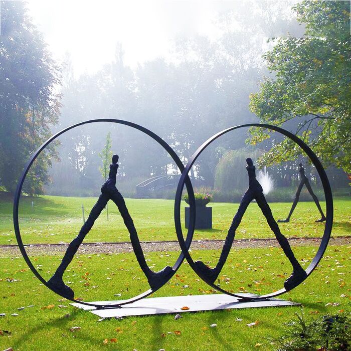 Garden-Landscape-Abstract-Man-Bronze-Sculpture