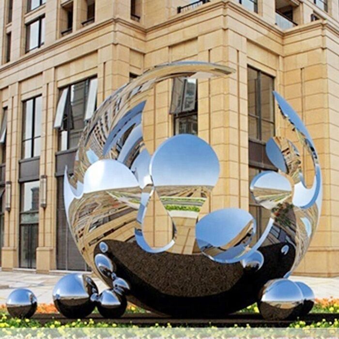 Large-Stainless-Steel-Outdoor-Metal-Sphere-Sculpture