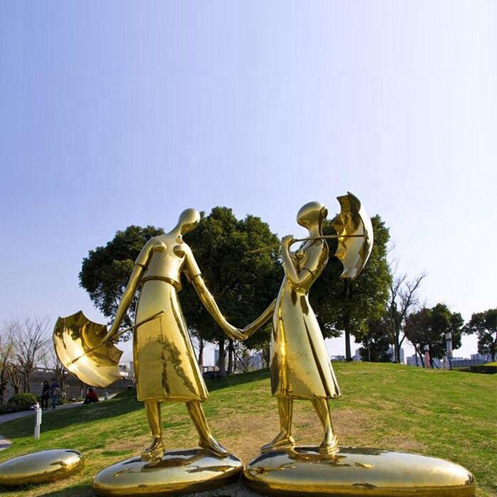 Life-Size-Metal-Garden-Figure-Sculpture-Stainless