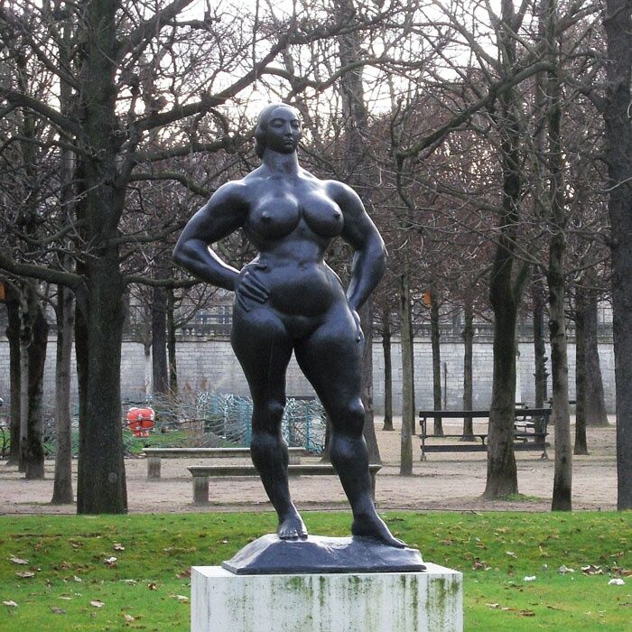 Standing-Woman-Bronze-Sculpture