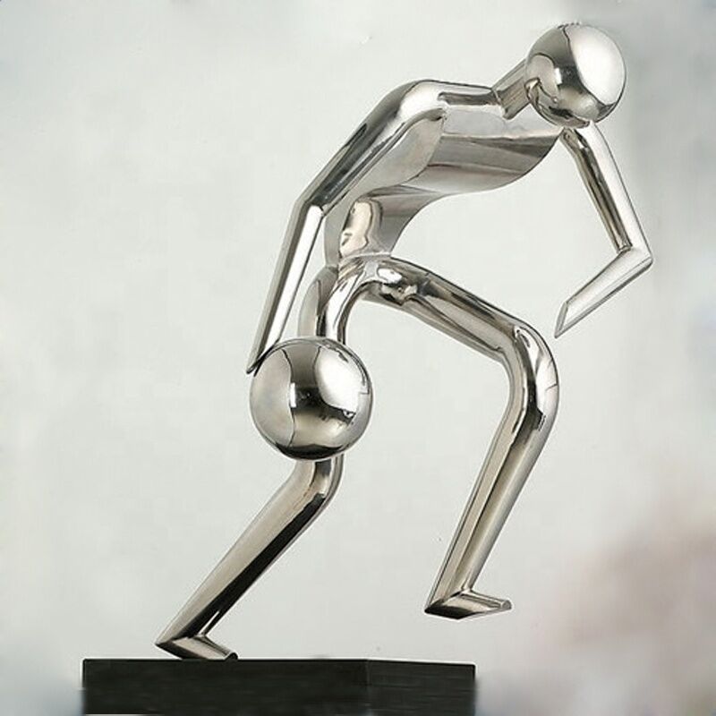 Garden-Art-Metal-Sculpture-Stainless-Steel-Hoopster