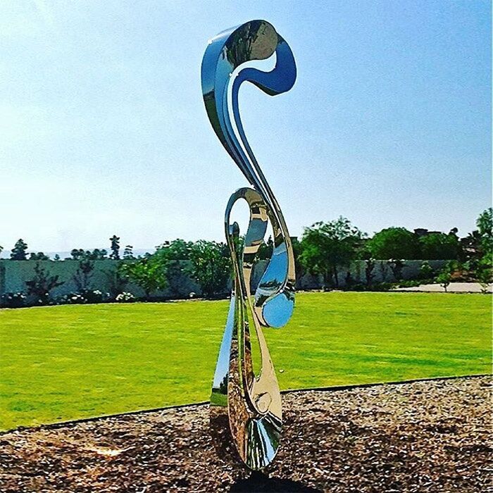 Mirror-Polished-Stainless-Steel-Sculpture-Large-Metal