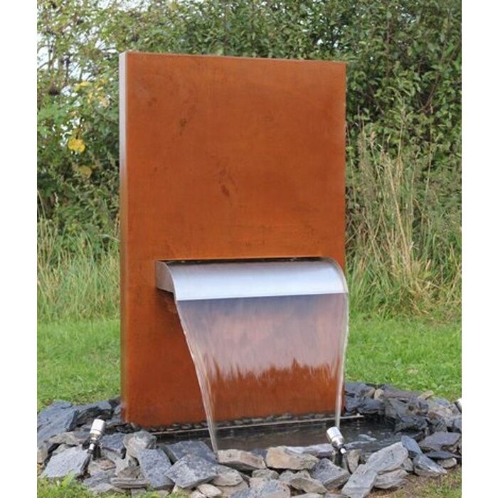 1.2m Corten Steel Garden Vertical Water
