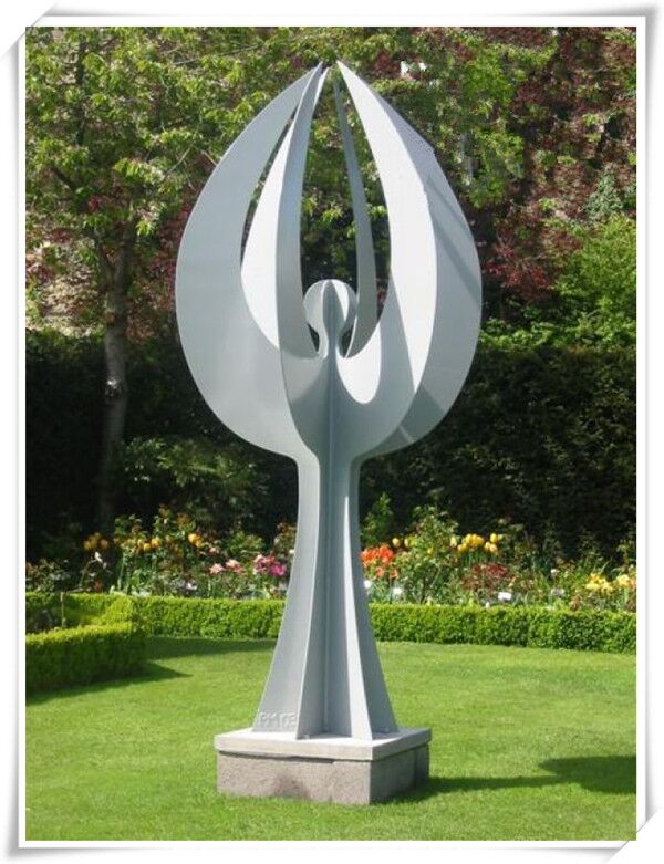 Large Modern Metal Angel Stainless Steel Garden Sculpture 1