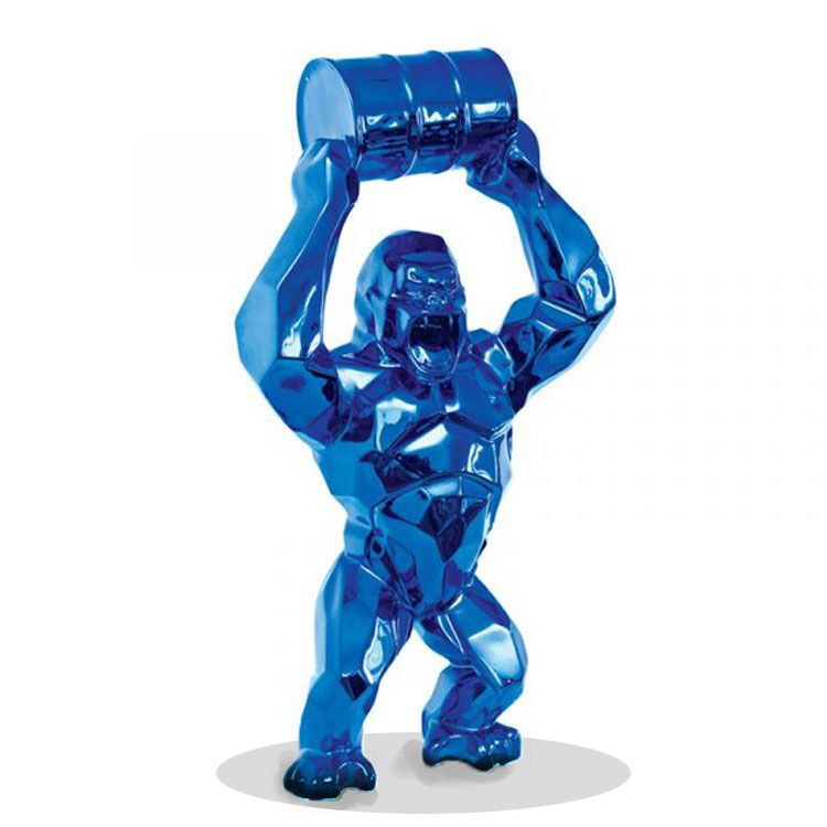 Big size stainless steel orangutan sculpture for sale 1