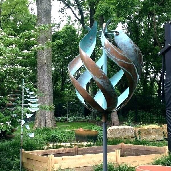 Contemporary Decoration Wind Sculpture Stainless Steel Kinetic Wind Sculpture