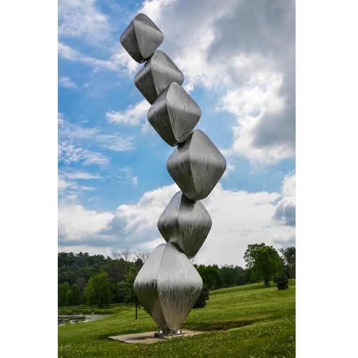 Giant Modern Stainless Steel Garden Landscape Sculpture