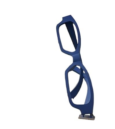 Landscape art metal hand craft sculpture glasses