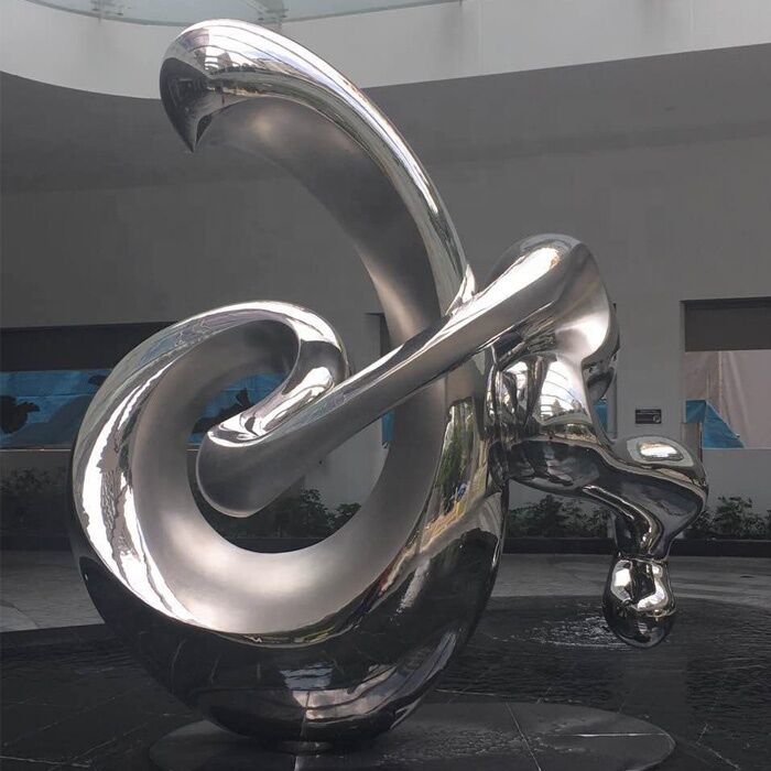 Large Contemporary Art Stainless Steel Outdoor Sculpture