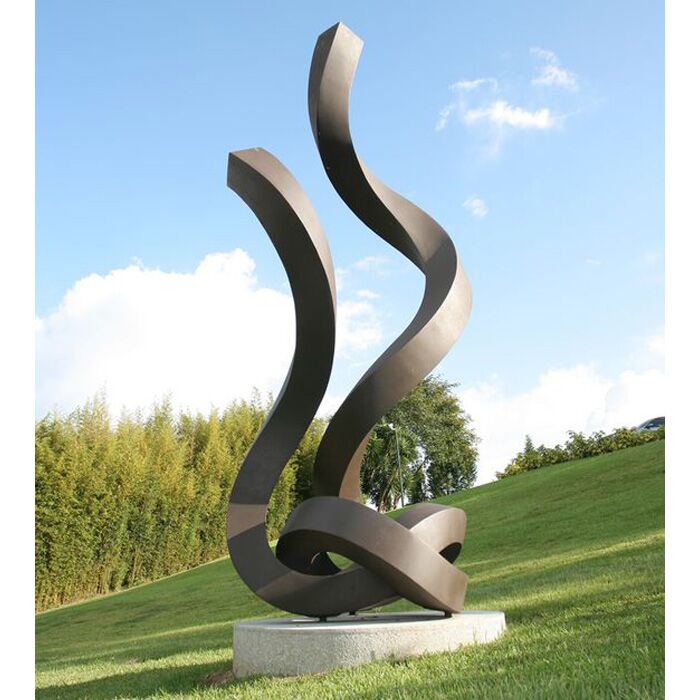 Large Outdoor Stainless Steel Abstract Sculpture