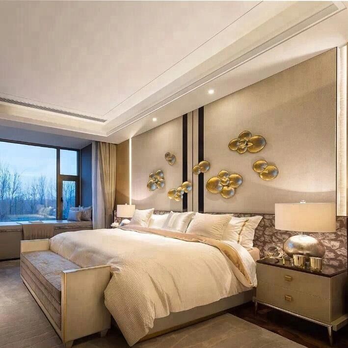 Leaves metal wall art luxury home decor 1