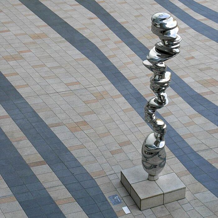 Polished Stainless Steel Abstract Metal Outdoor Sculpture