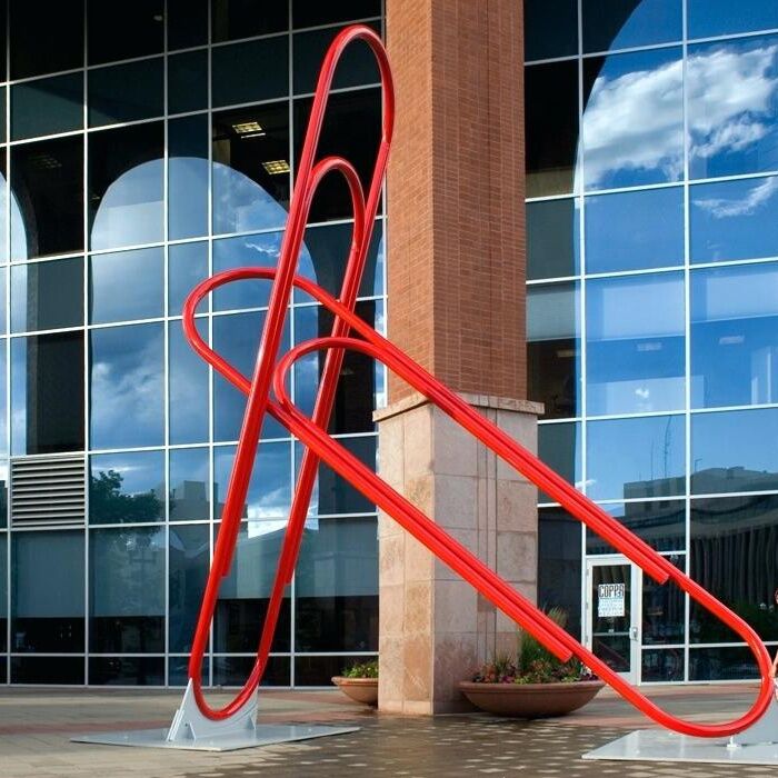 Public Outdoor Wall Street Plaza Decor Stainless Steel Commercial Art Sculpture