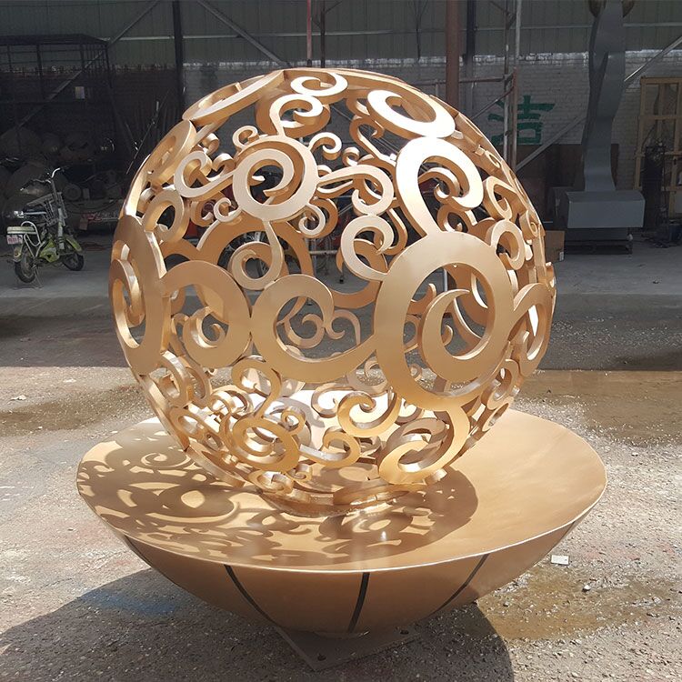 Decorative 304 Large Stainless Steel Ball Sculpture