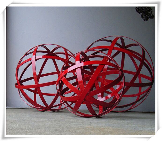 Large Stainless Steel Garden Ball Metal Sculpture