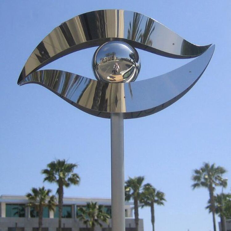 Popular novel large stainless steel outdoor sculpture 1