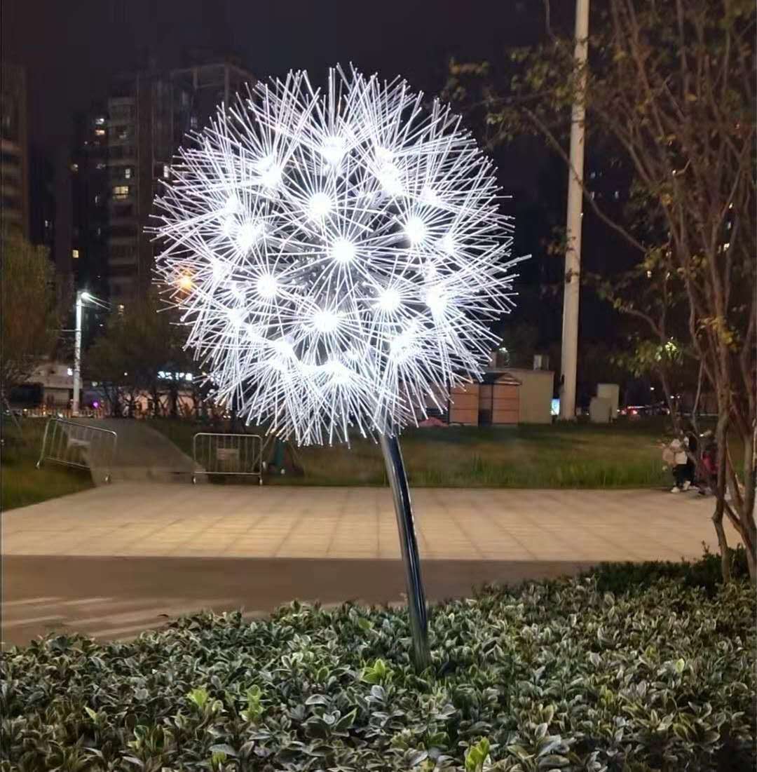 Stainless steel dandelion sculpture (12)