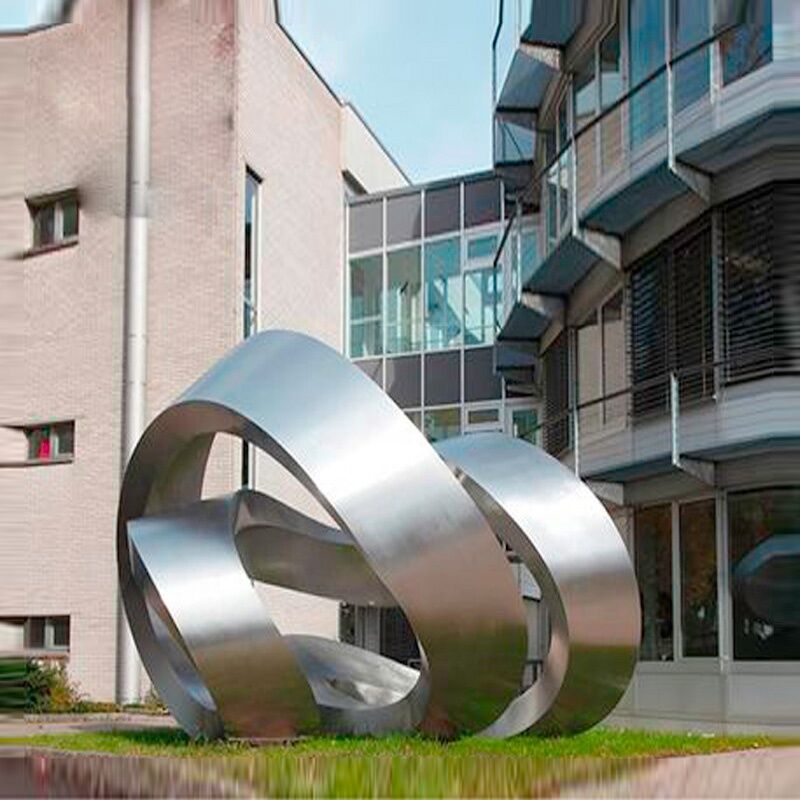 Large Modern Urban Stainless Steel Outdoor Sculpture 1