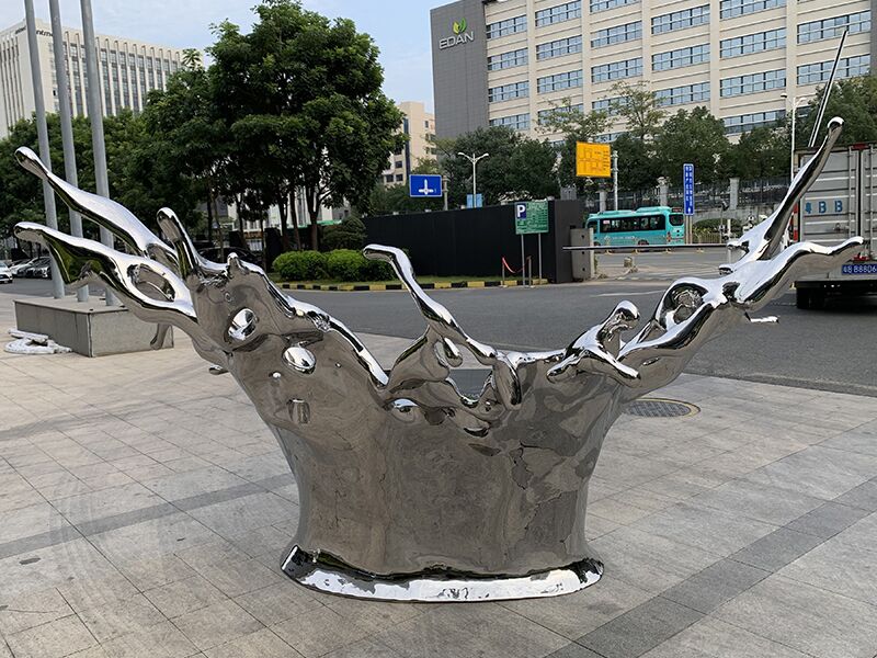 Stainless steel root DJ office desk sculpture (6-1)