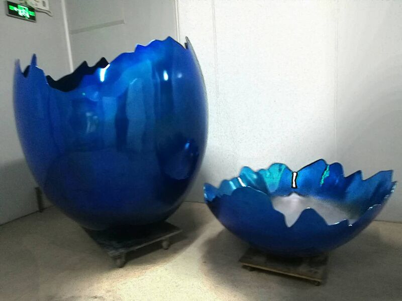 Metal Modern Art Stainless Steel Egg Sculpture (7)