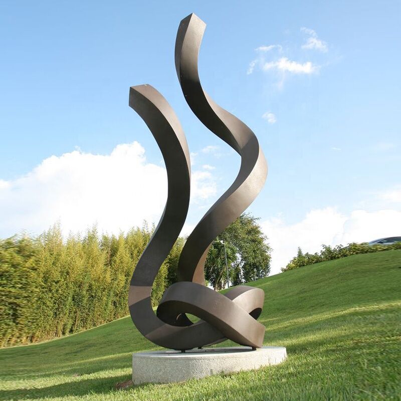 Large Antique Painted Metal Stainless Steel Garden Art Sculptures For Sale1