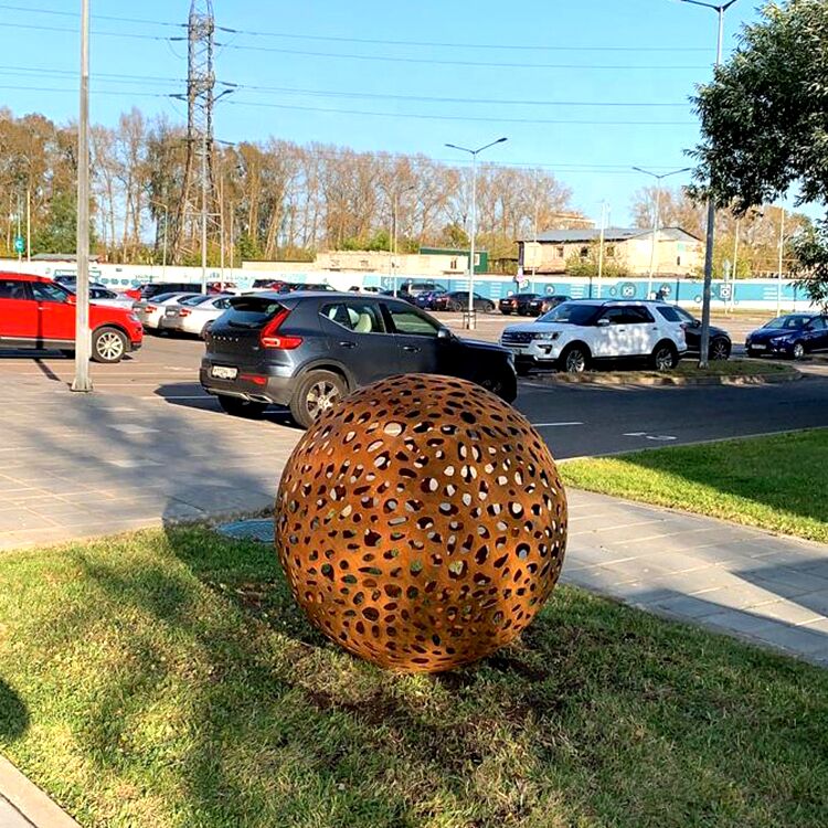 Metal-Hollow-Corten-Steel-sphere-Sculpture (1)