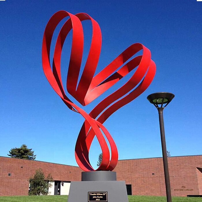 Modern Abstract Art Sculpture Stainless Steel Painted Sculpture