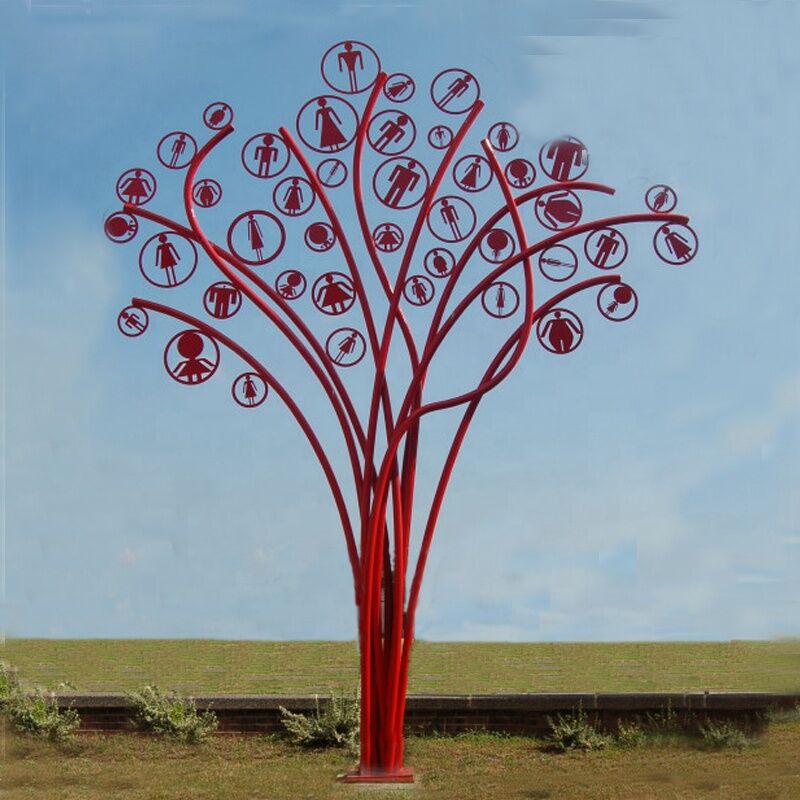 Outdoor Metal Steel Tree Stainless Steel Tree Sculpture