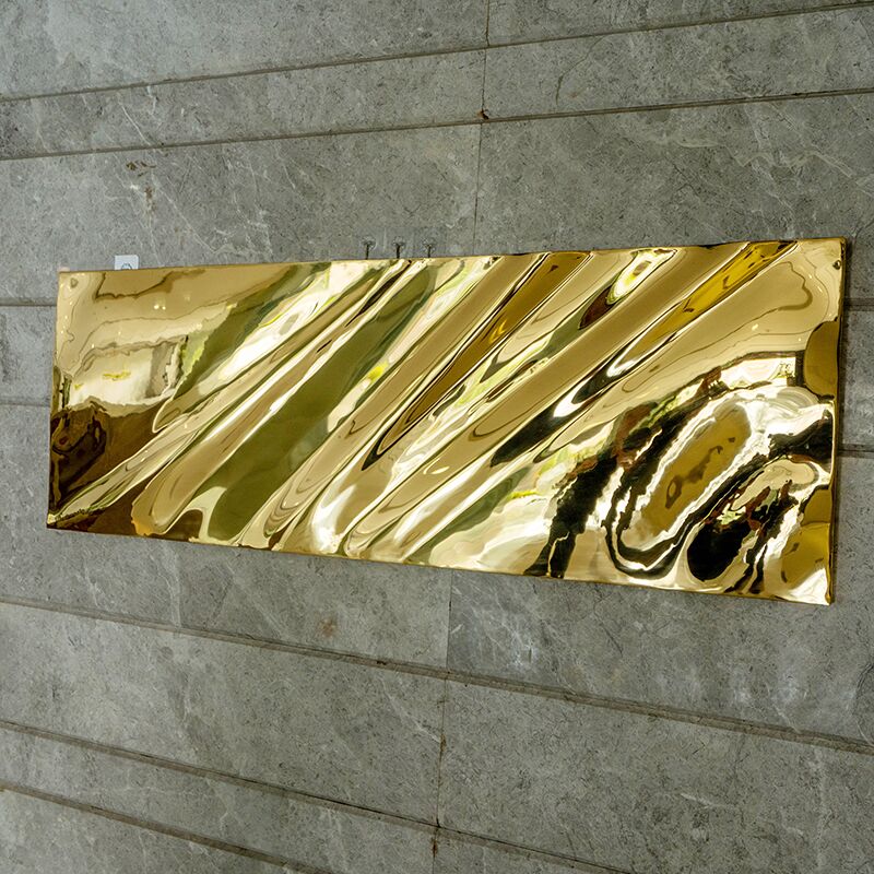 Modern metal home decoration stainless steel wall sculpture (3)