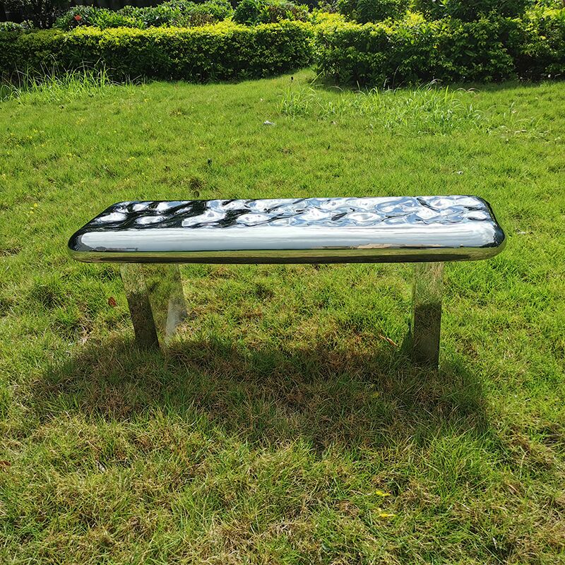 Outdoor garden grassland Courtyard stainless steel stool (2)