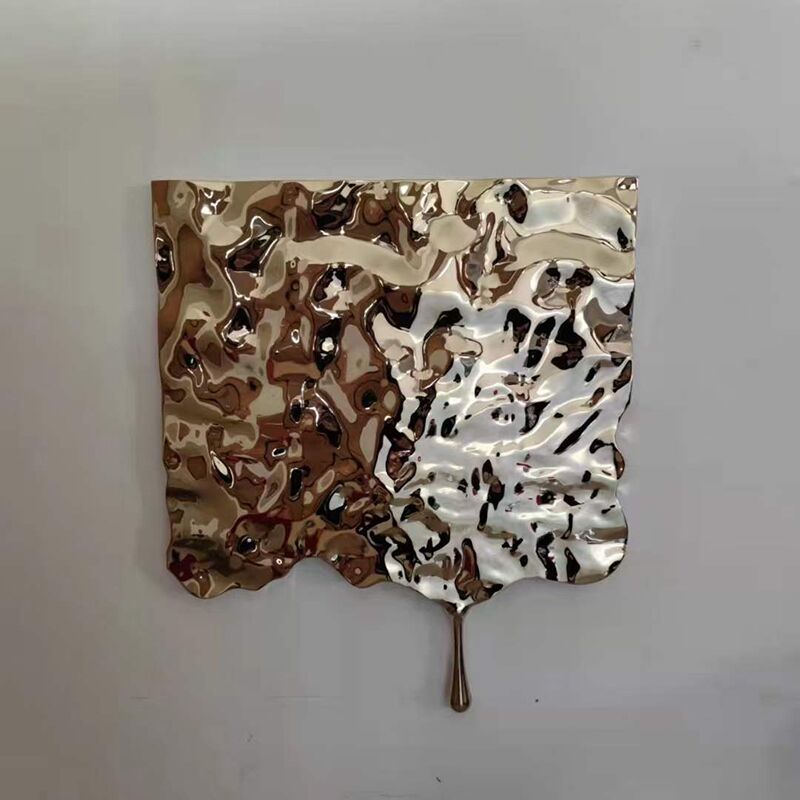 Home decoration metal painting stainless steel wall sculpture (10)