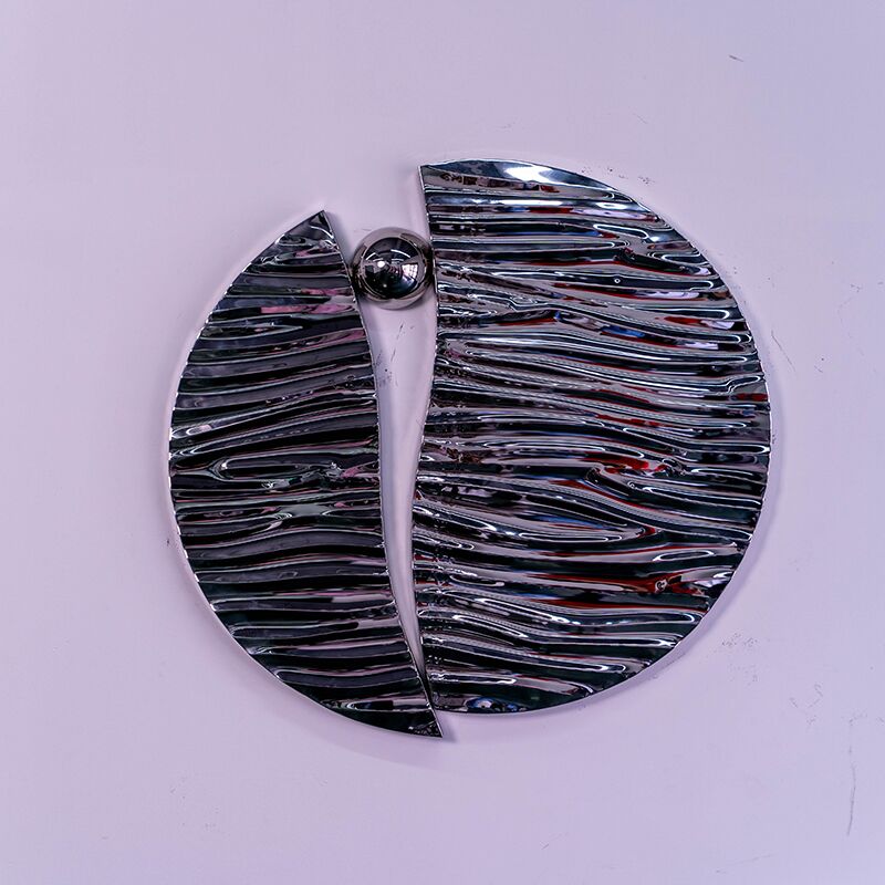 Interior decoration color stainless steel water wall sculpture (3)