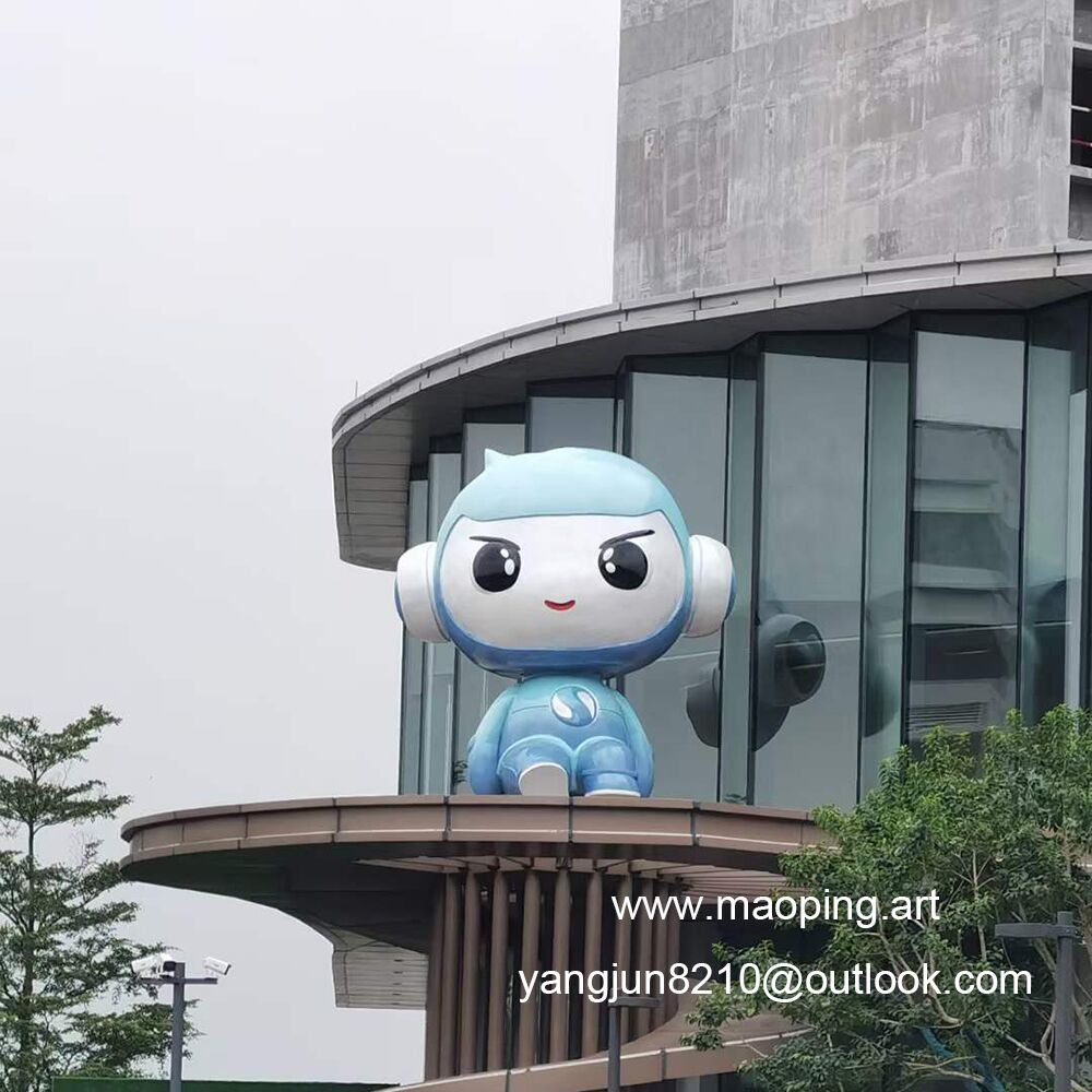 Outdoor square park without playground museum architectural landscape artwork stainless steel cartoon sculpture (1)