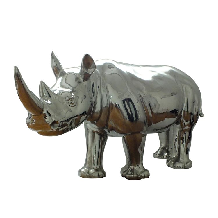 Stainless steel Cow sculpture2