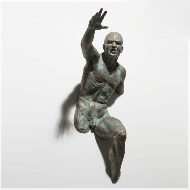 Modern-Wall-Art-Decoration-Brass-Nude-Statue