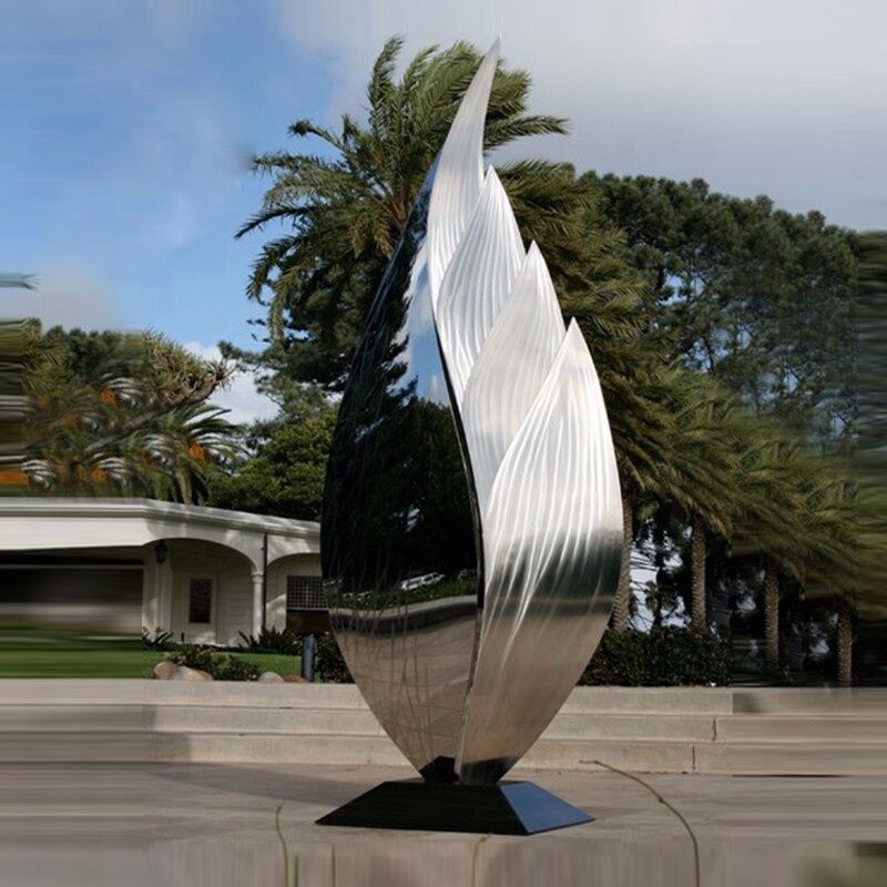 Garden Stainless Steel Flower Sculpture