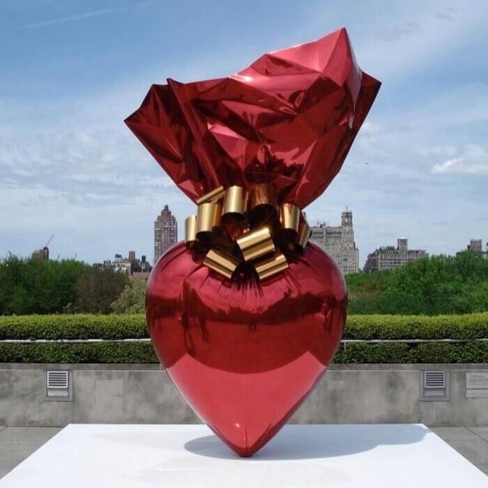 Large Size Outdoor Stainless Steel Candy Sculpture
